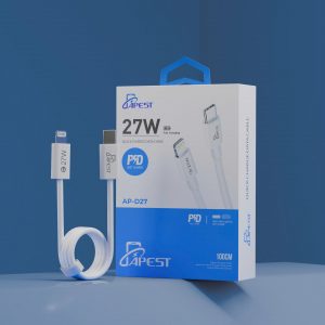Cáp sạc APEST AP-D27 – Sạc nhanh 27W Type-C to Lightning cho iPhone