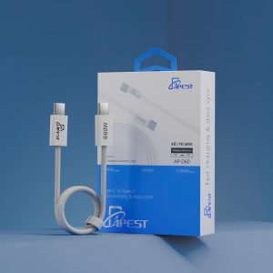 Cáp sạc APEST D60 – Sạc nhanh 60W Type-C to Type-C công suất cao
